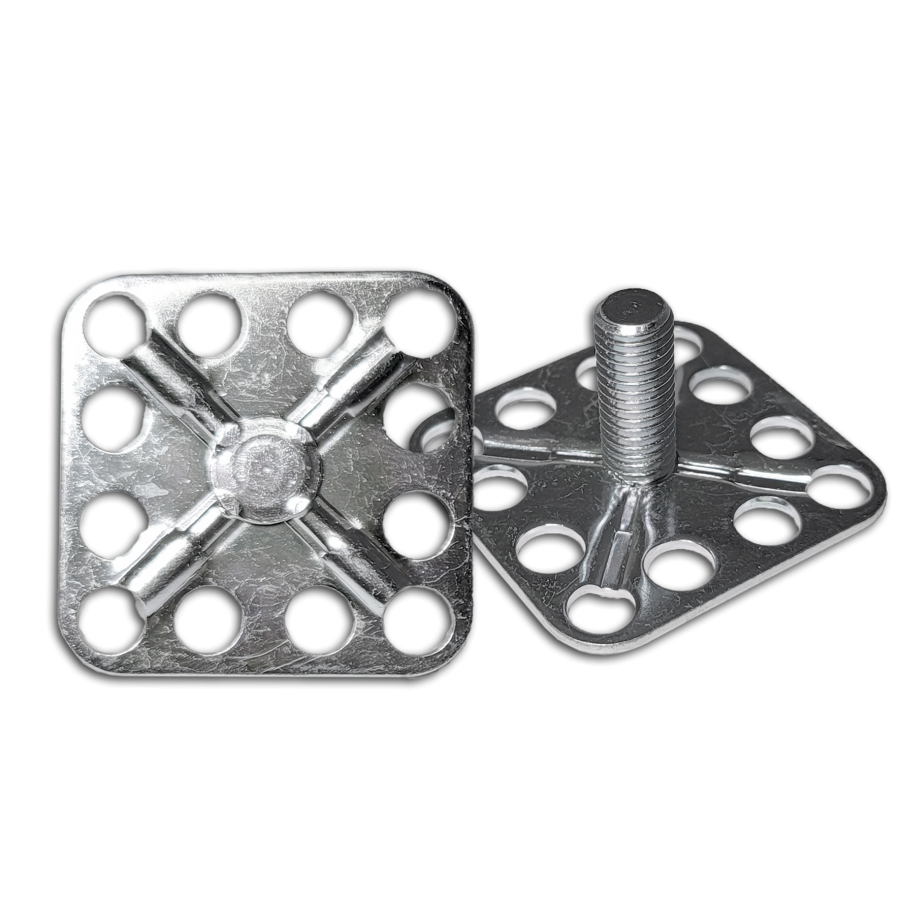 Male Stud Plate Bonding Fastener - T 38mm x 15mm Baseplate