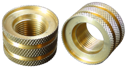 Brass Coarse Round Knurled Insert