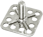 Male Stud Plate Bonding Fastener - T 38mm x 15mm Baseplate