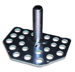 Male Stud Plate Bonding Fastener - T 38mm x 15mm Baseplate