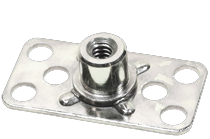 Female Collar Bonding Fastener - T 38mm x 19mm Baseplate